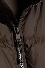 Dark Brown - Recycled Down Relaxed Puffer Jacket - 1