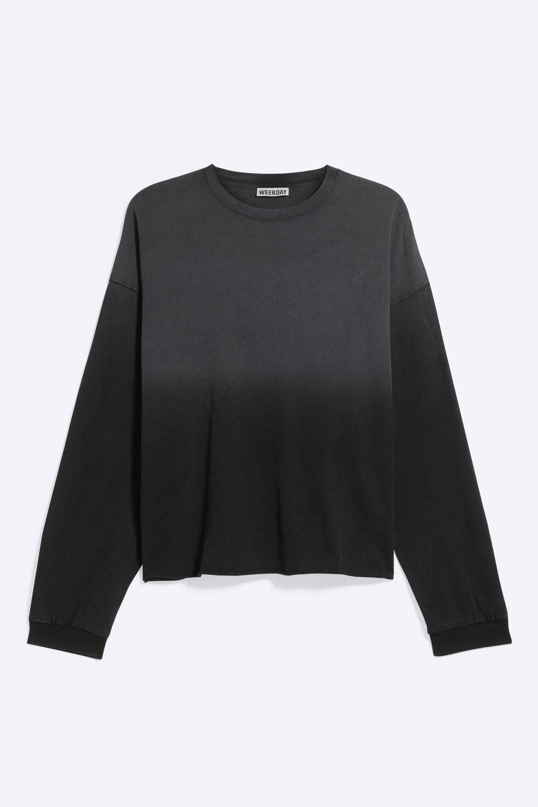 Washed Black Ombre - Relaxed Long-Sleeved T-shirt - 2