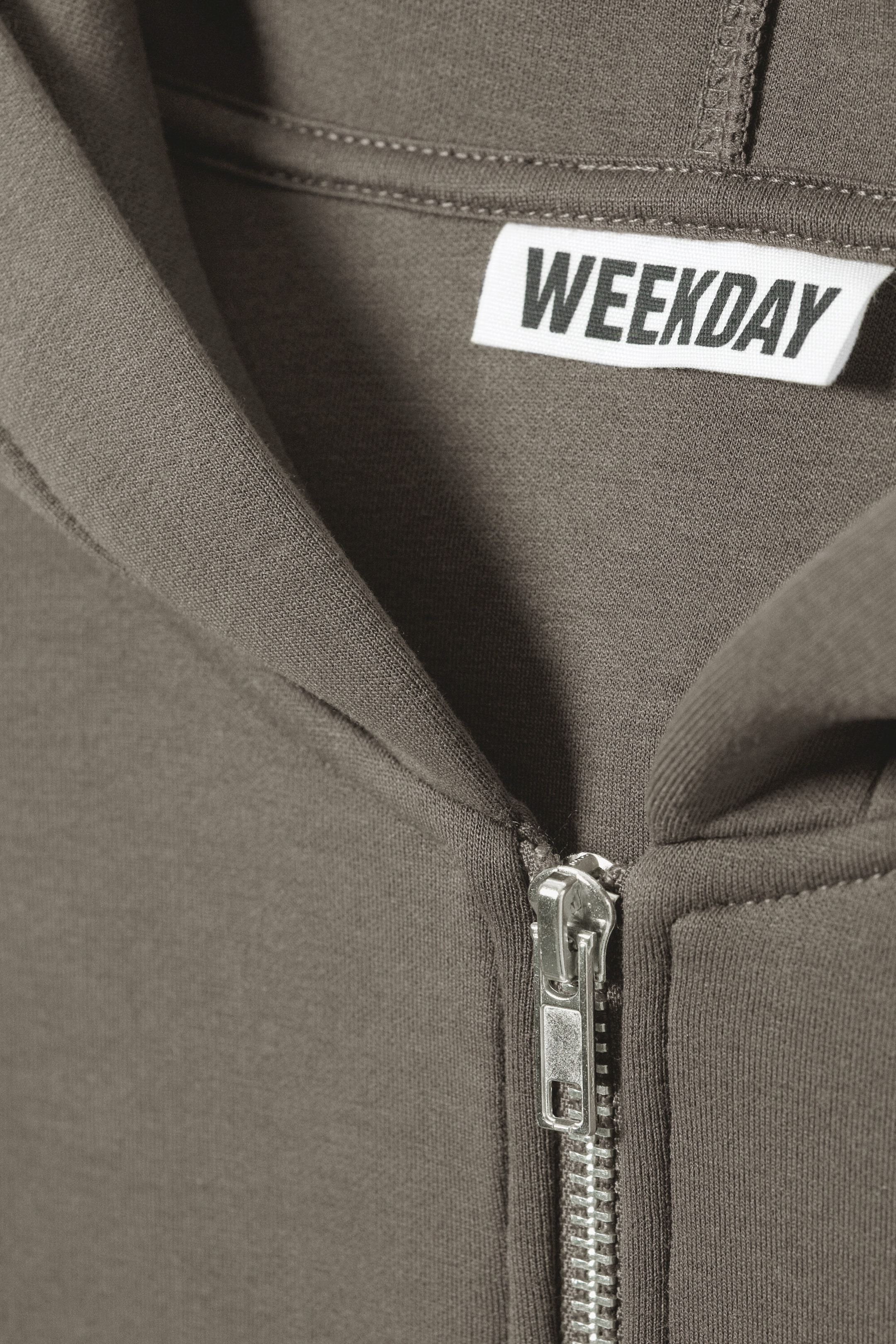 Burgundy - Oversized Scuba Zip-Hoodie - 5