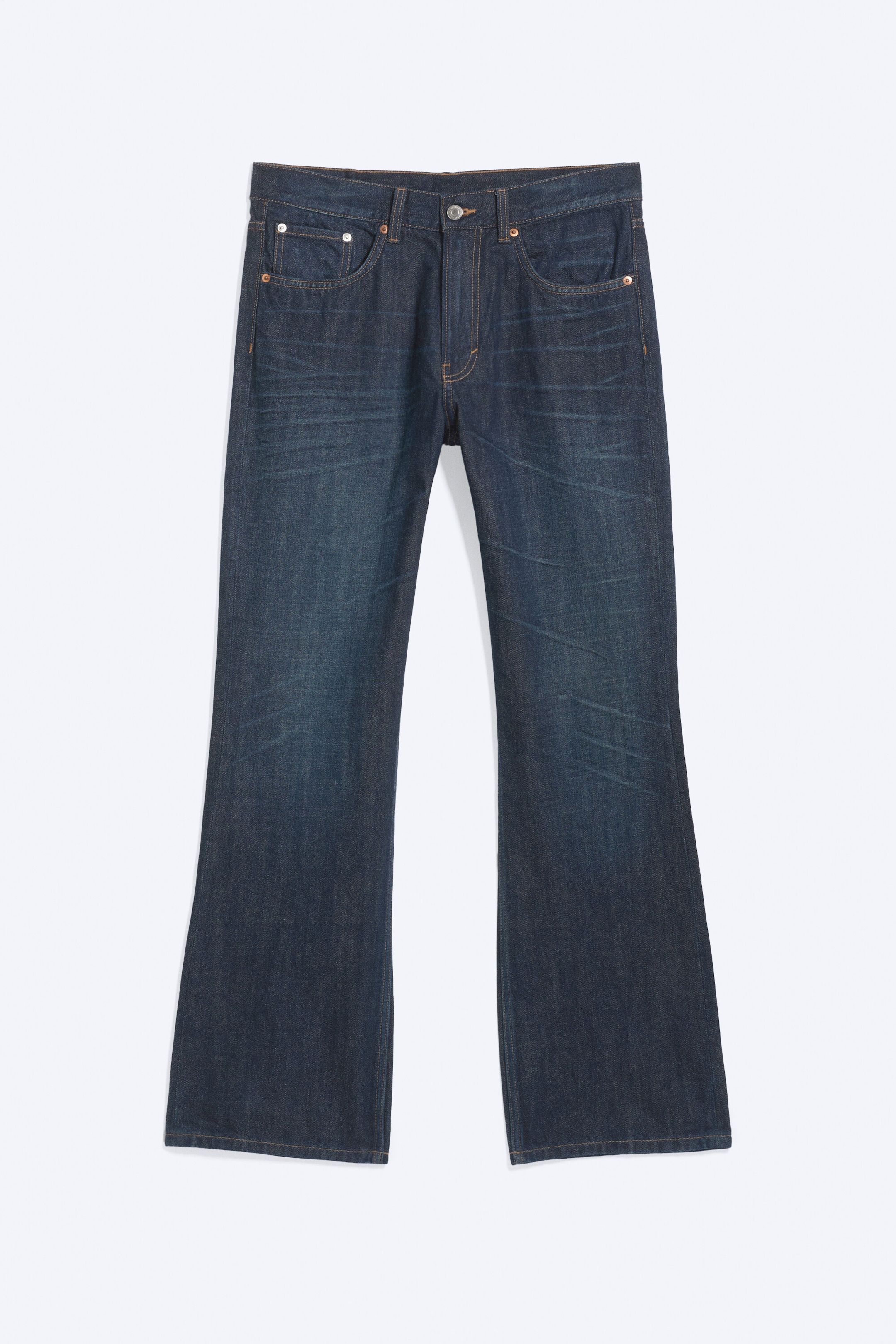 Bounty Blue - Mörkblå - Mercury mid waist relaxed bootcut jeans - 5