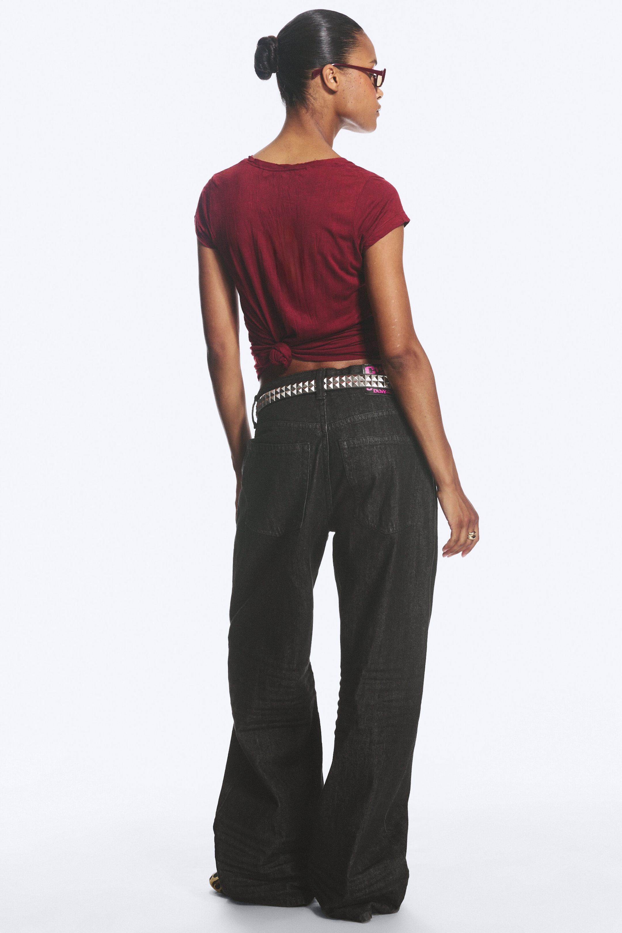 Extra Black Rinse - Looser Regular Waist Loose Straight Jeans - 5