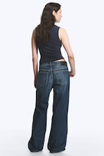 Milano Blue - Bleu foncé - Jean droit ample taille basse Missy - 3