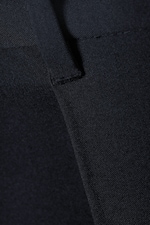 Dark Navy Blue - Uno Loose Suit Trousers - 7