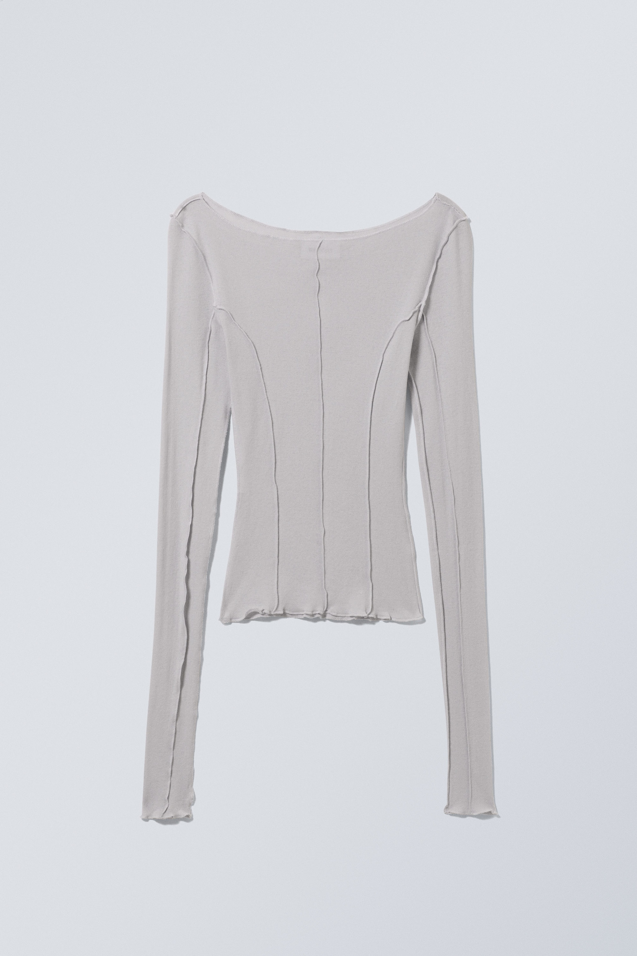 Dusty Grey - Turn Seam Long Sleeve - 0