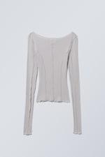 Dusty Grey - Turn Seam Long Sleeve - 0