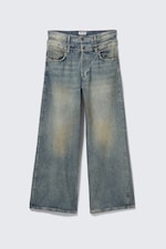 Arizona Blue - Medium Blue - Dual Waistband Wide Leg Jeans - 6