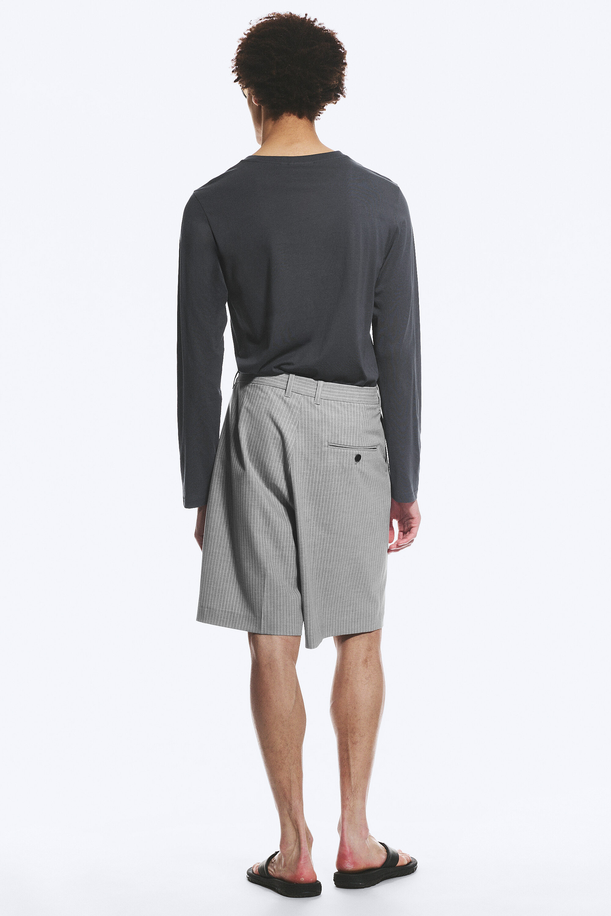 uno loose suit shorts - Light Dusty Grey | Weekday WW
