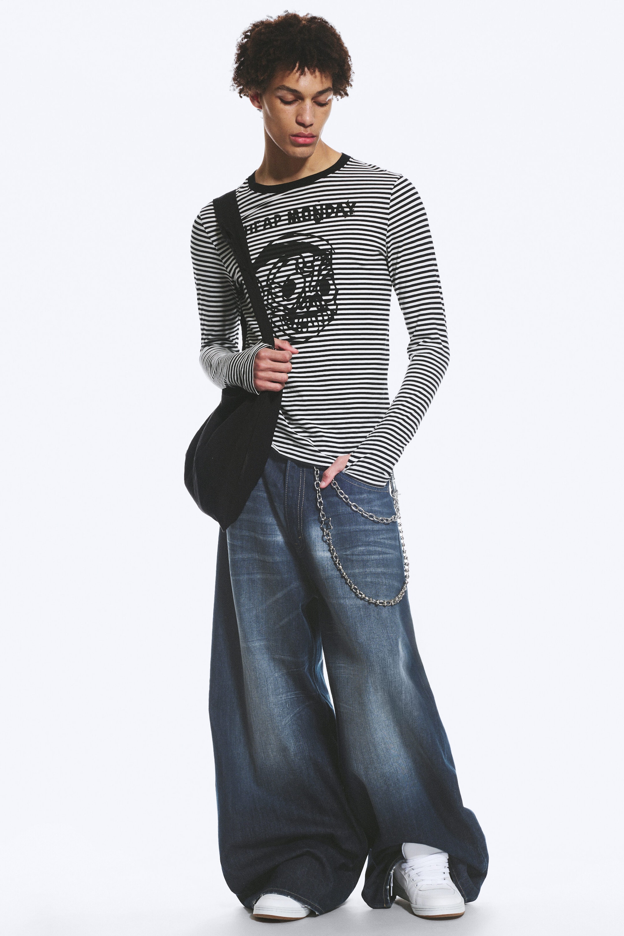 Star Blue - Rad Super Regular Waist Loose Wide Jeans - 1