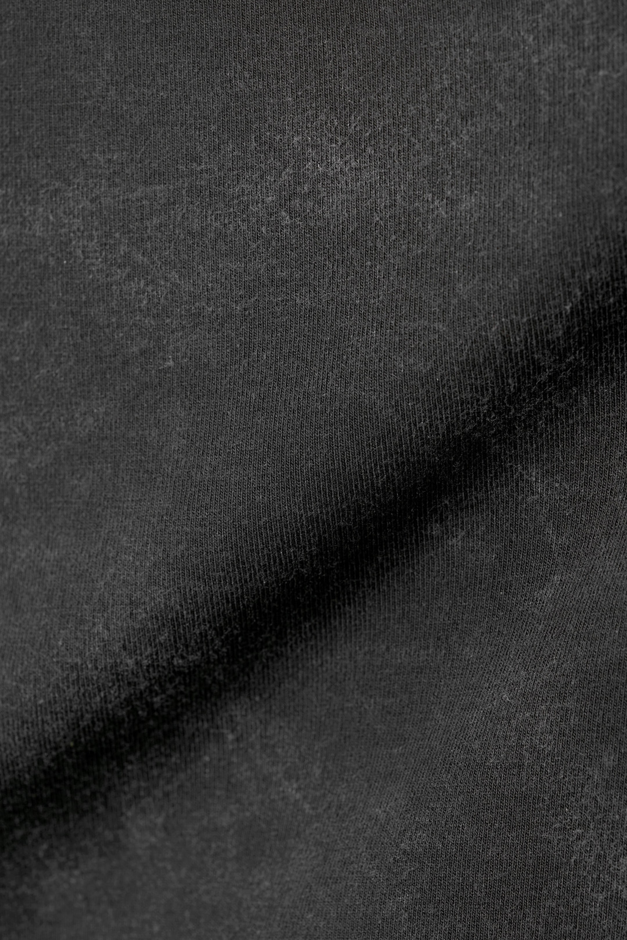 Verwaschenes Schwarz - Langärmeliges Minikleid - 2