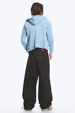 Extra Black Rinse - Looser Regular Waist Loose Straight Jeans - 3