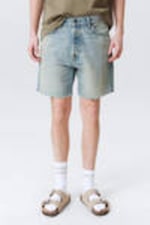Port Blue - Lichtblauw - Space Relaxed Mid-dij denim shorts - 1