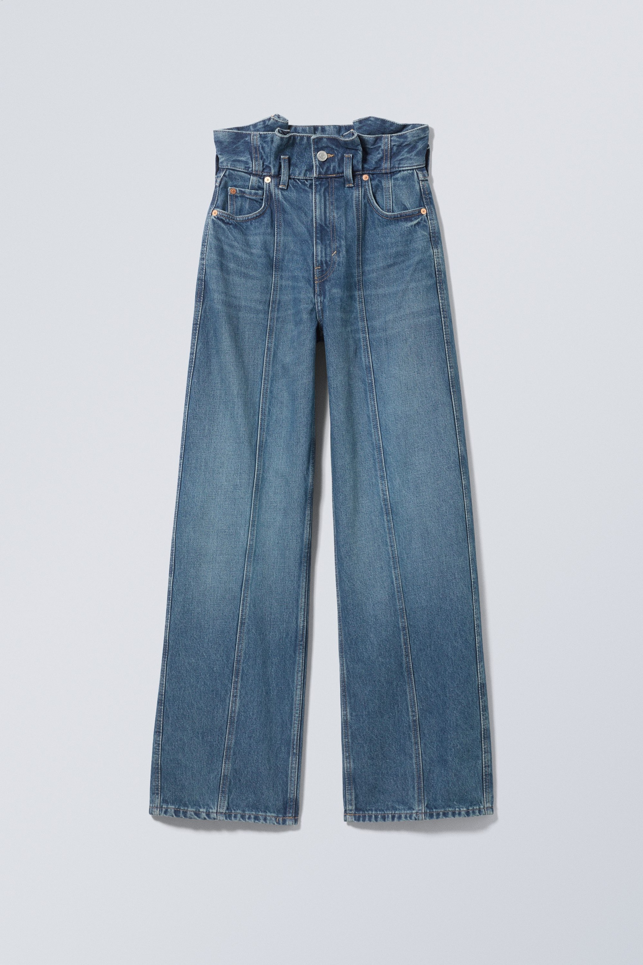 Vintage-Blau - Jeans Destin mit Paperback-Bund - 1