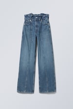 Vintage-Blau - Jeans Destin mit Paperback-Bund - 0