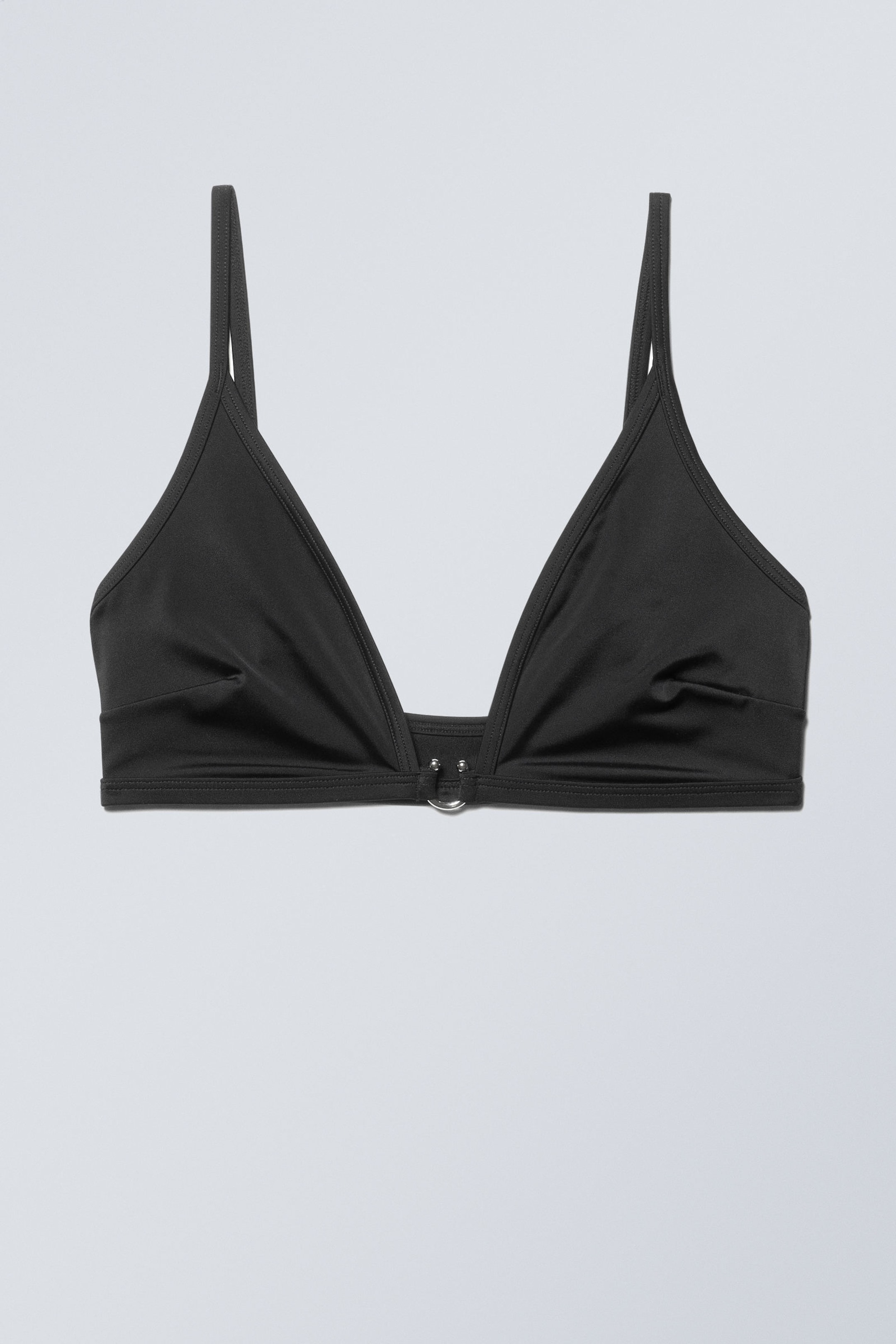 Black - Pierced Pullover Bikini Top - 1
