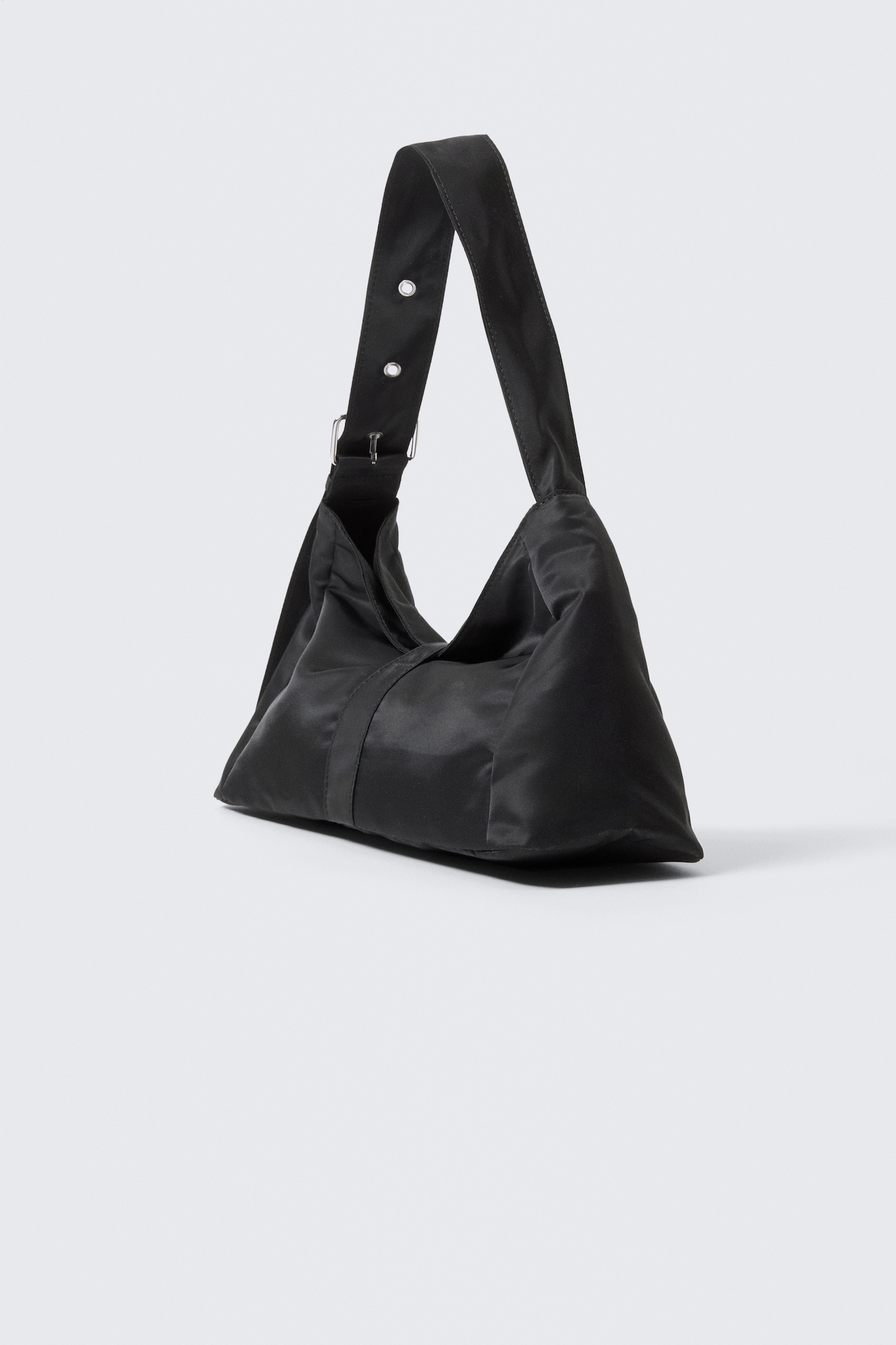 Bolso de hombro con cierre - Negro
