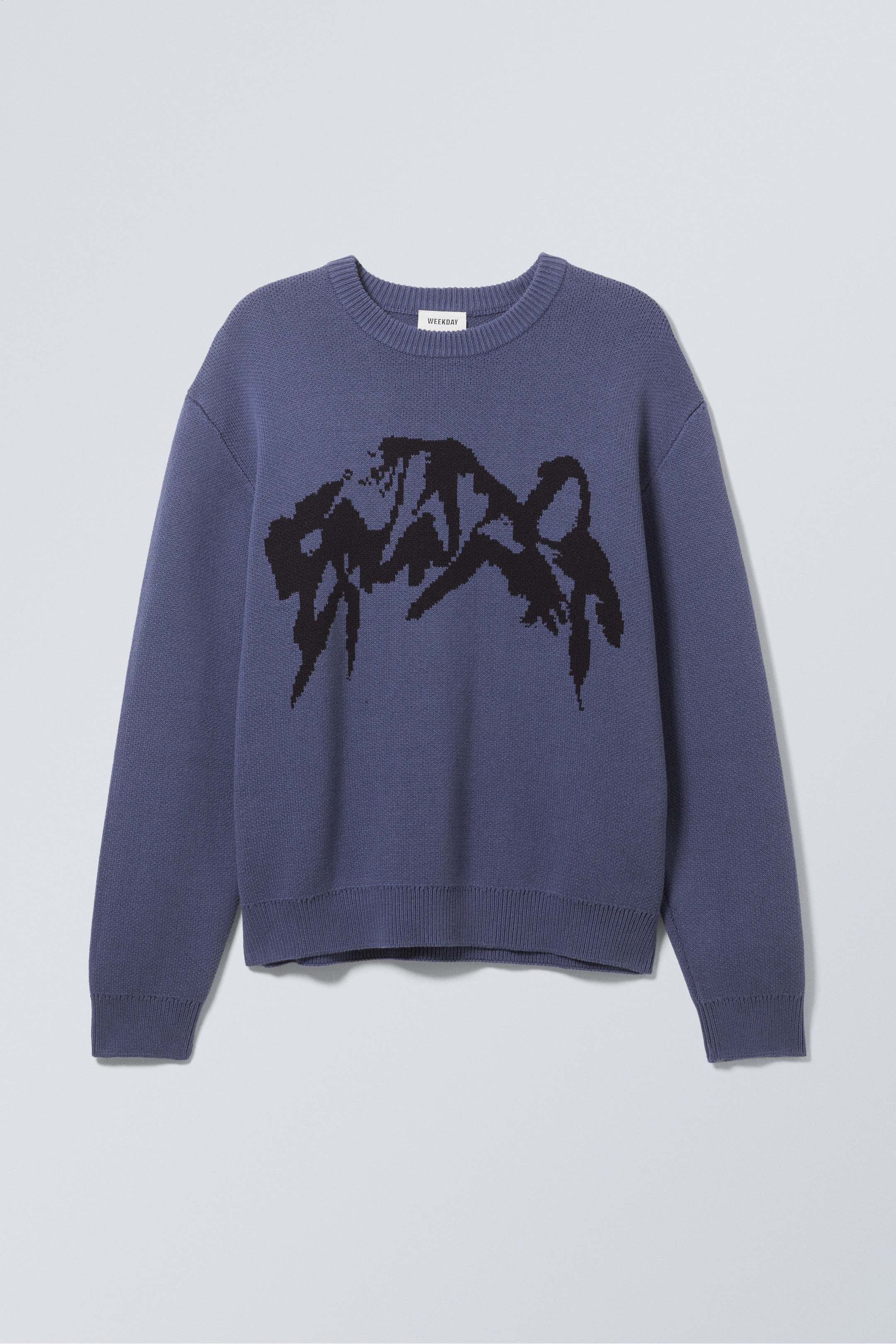 Bleu cendré Erazer - Pull graphique Fabian - 0