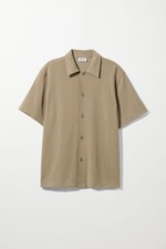 Beige - Pass Short Sleeve Shirt - 0