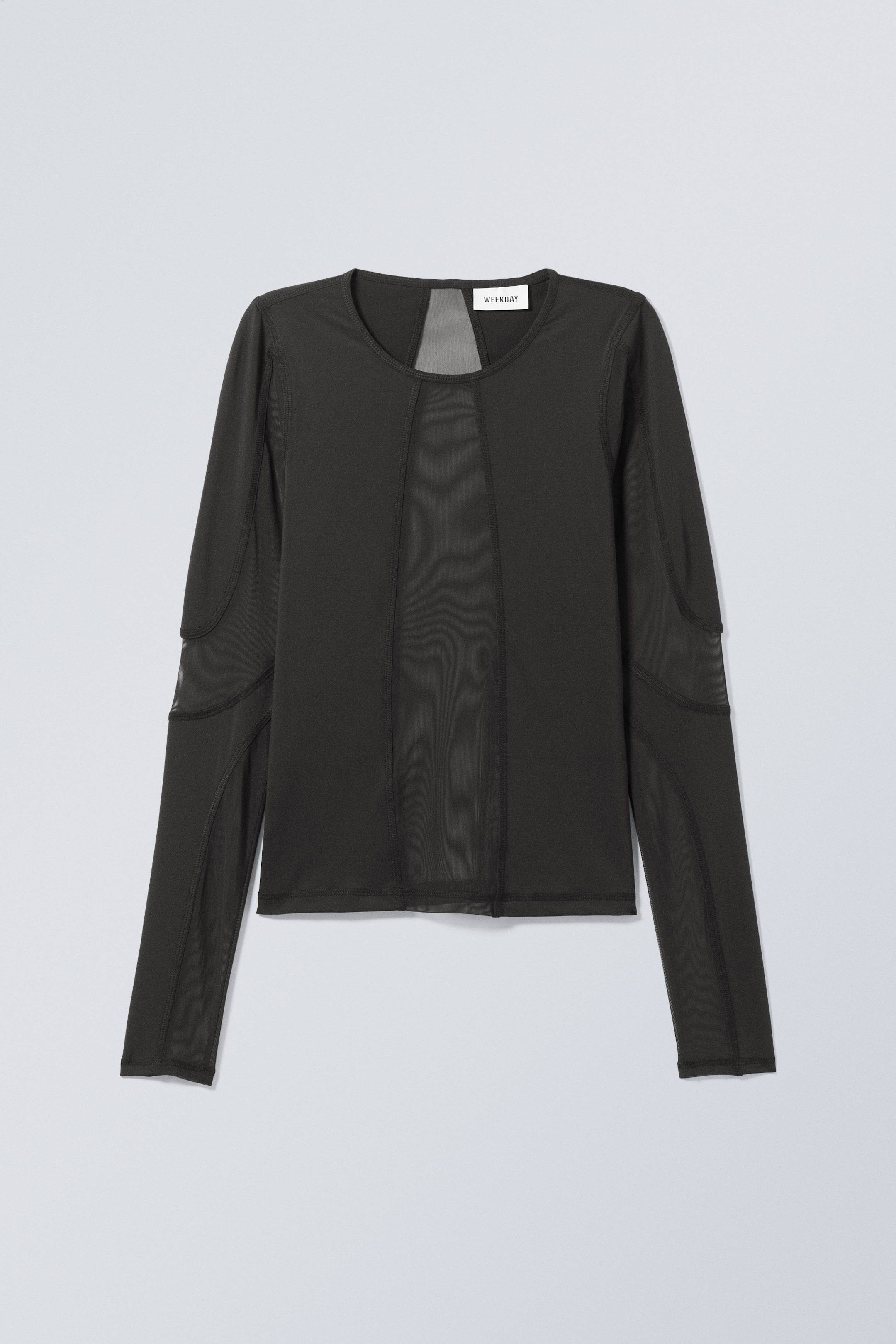Svart - Långärmad cut out-topp Astrid - 0