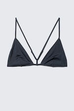 Dark Blue Shimmer - Racerback Triangle Bikini Top - 4