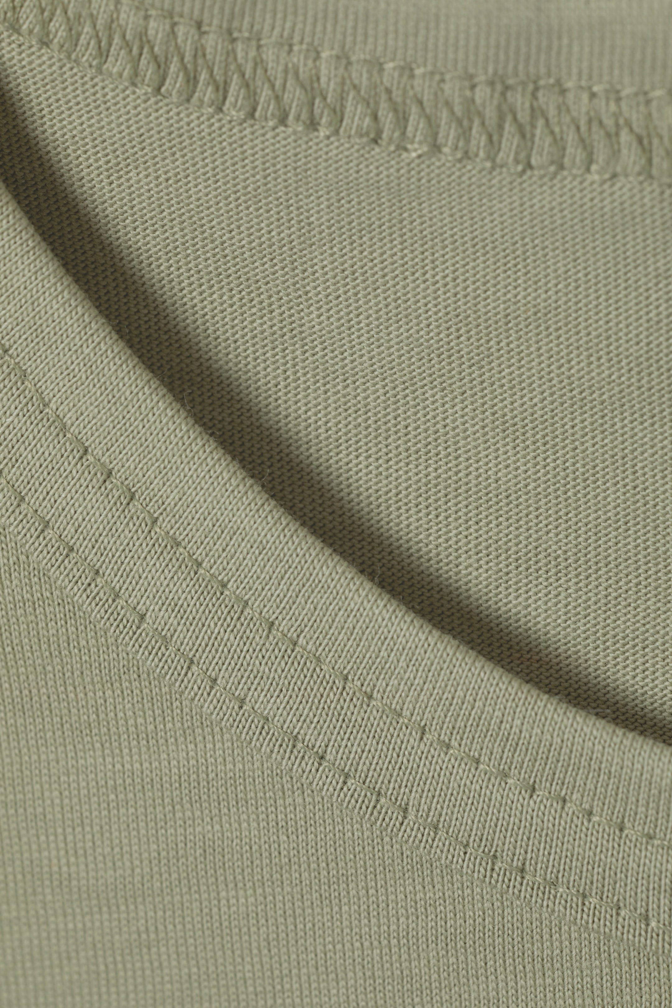 Light Khaki Green - Wide Shoulder Fitted Tank Top - 2