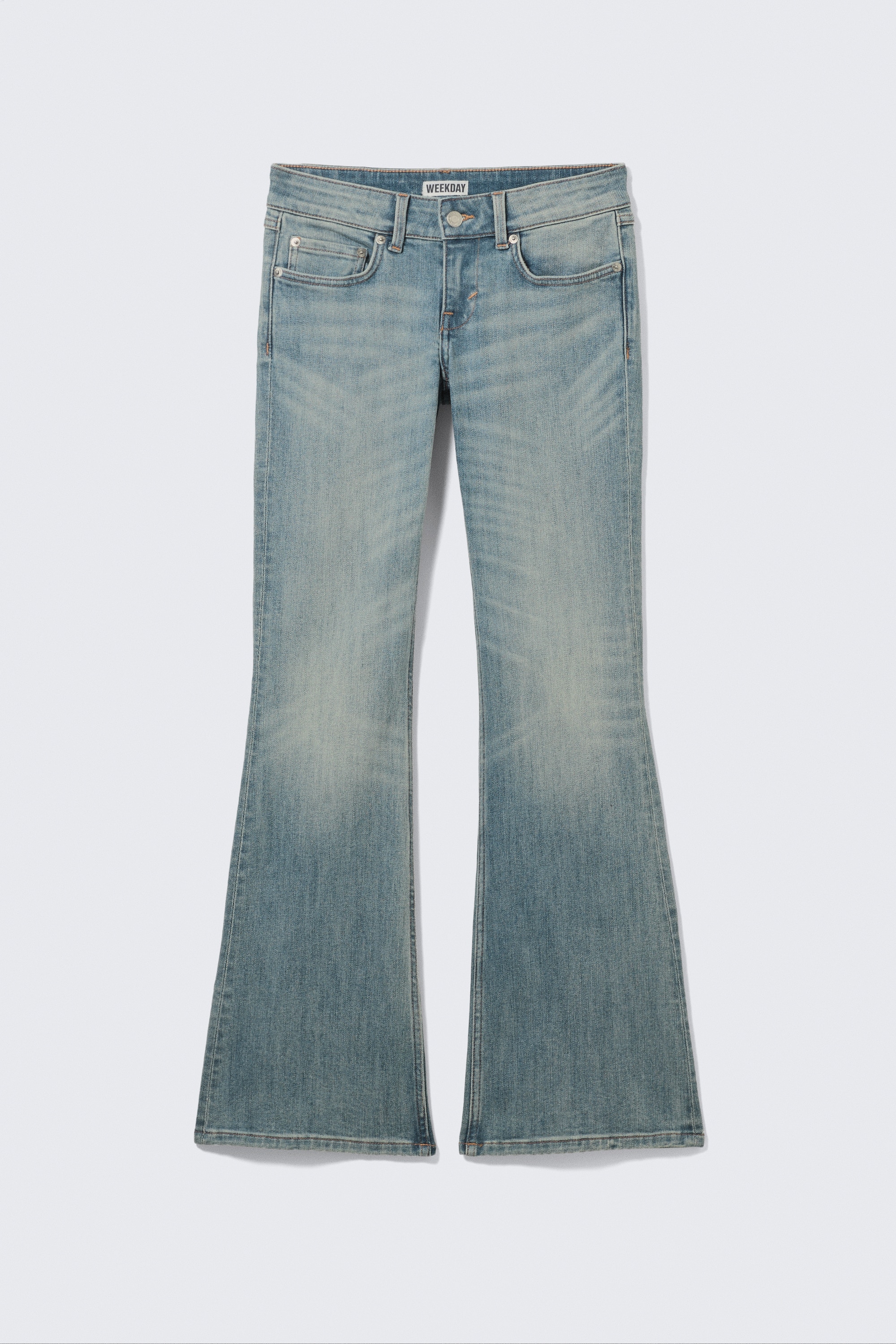 Hour alacsony derekú skinny bootcut farmer - Gloria Blue - Medium Blue