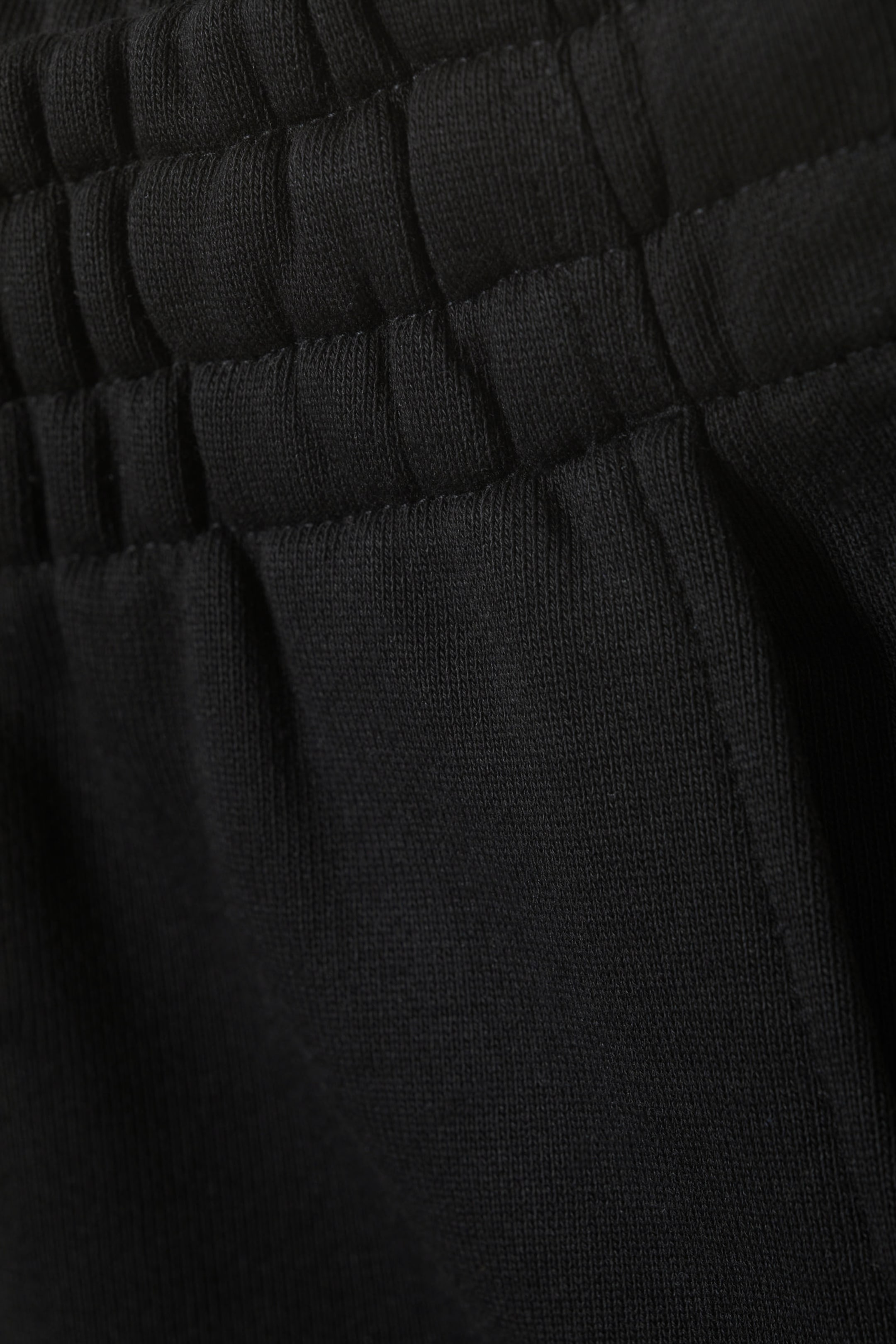 Black - Loose Fit Terry Sweat-Shorts - 1