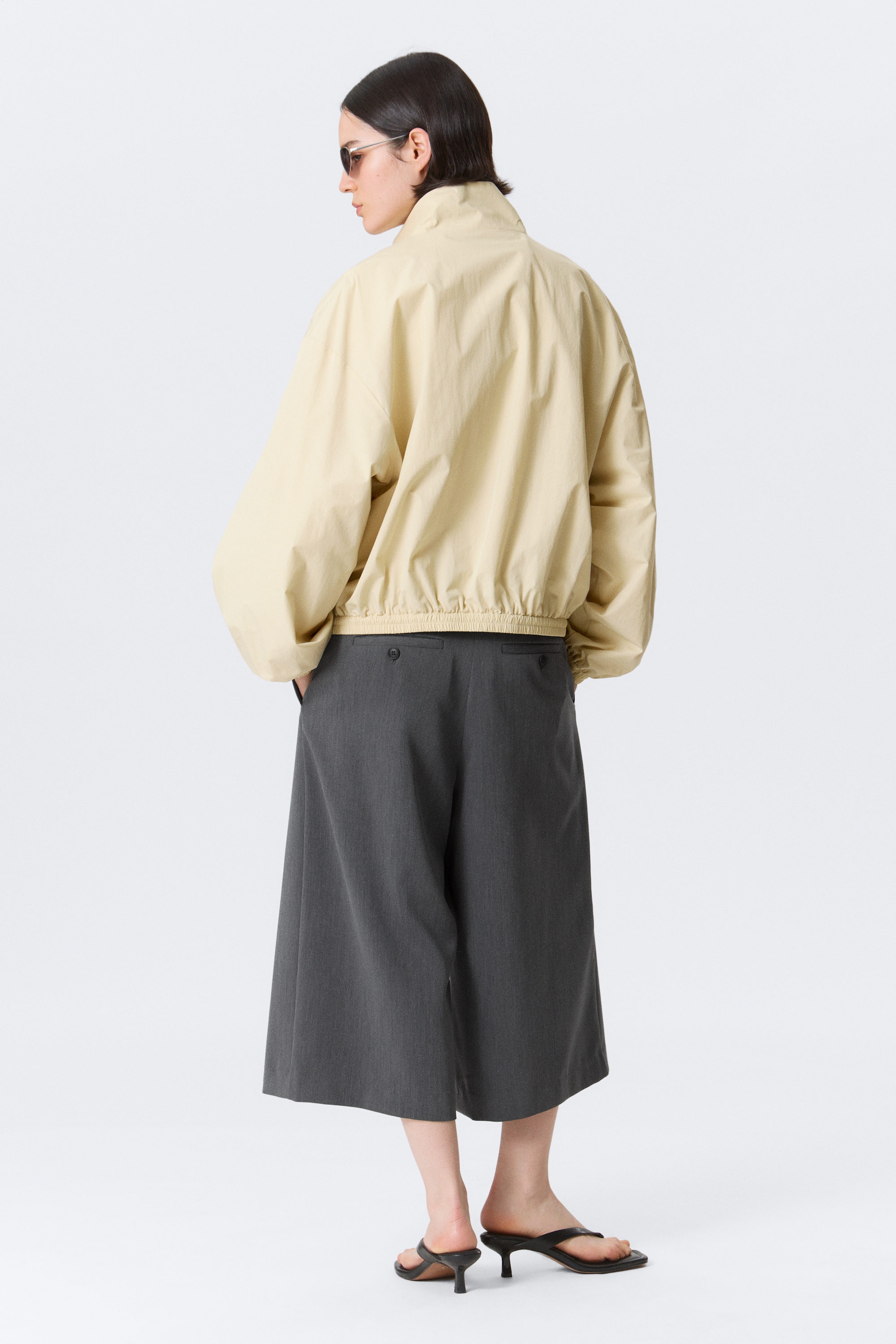 Light Dusty Beige - HANNE H OVERSIZED TRACK JACKET - 4