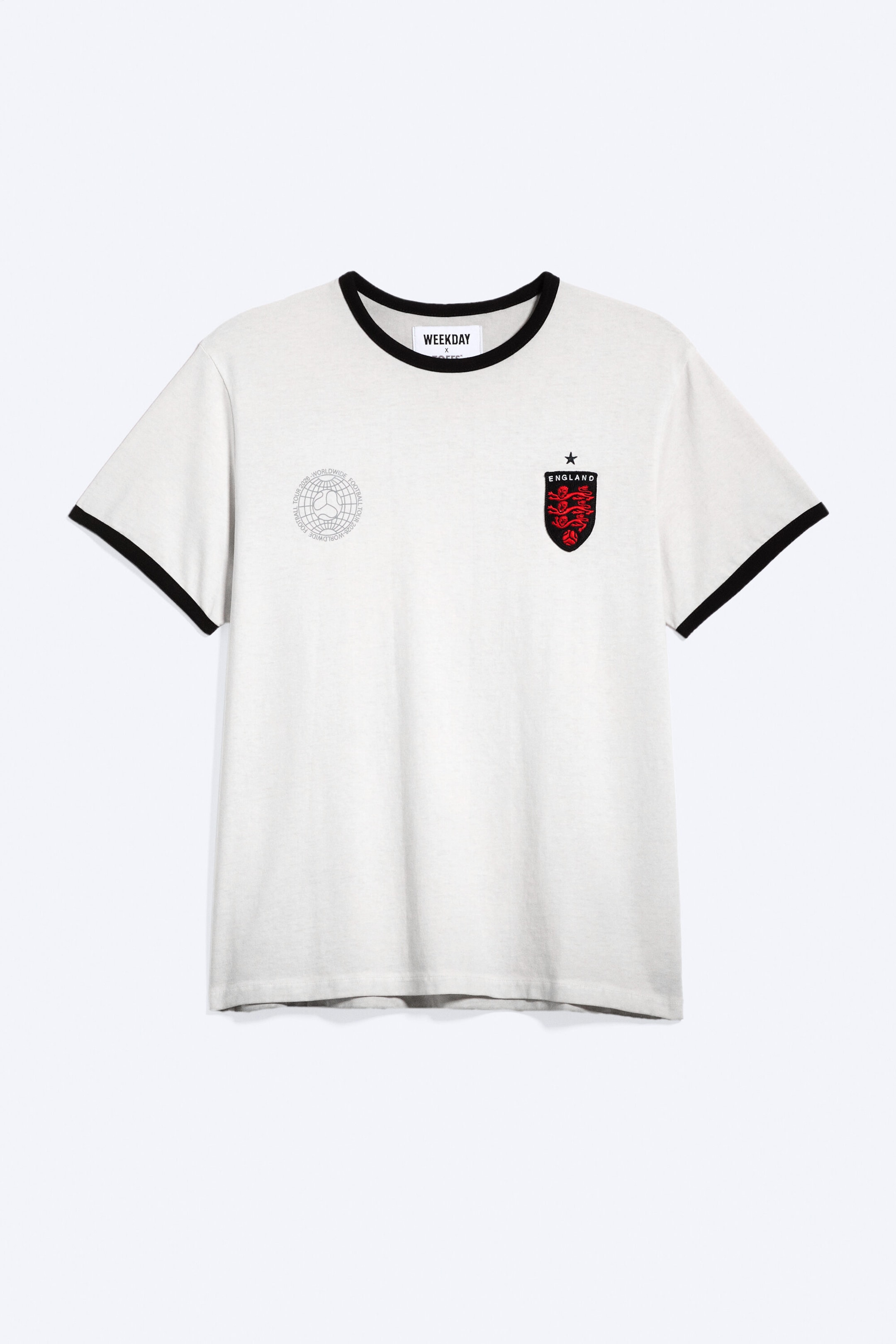 White - TOFFS Slim Fit Football Tee - 4