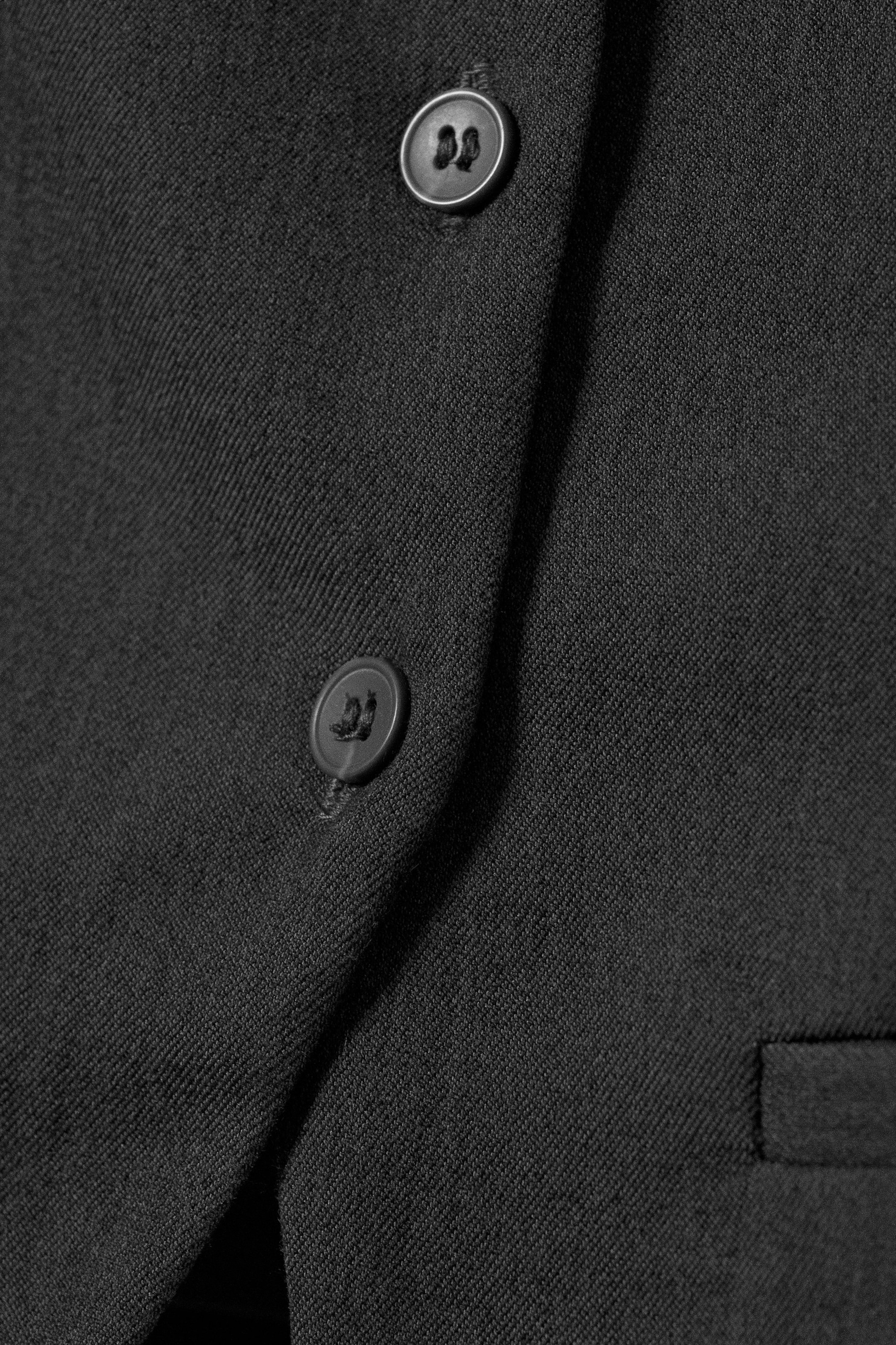 Gris foncé chiné - Gilet de costume ajusté - 2