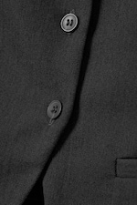 Dark Grey Melange - Slim Fit Suiting Waistcoat - 1