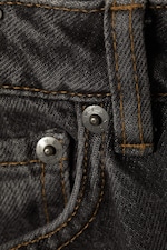 Schwarzer Donner - Pin Mid Waist Regular Straight Jeans - 1