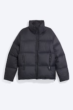 Dark Navy Blue - Recycled Down Relaxed Puffer Jacket - 3
