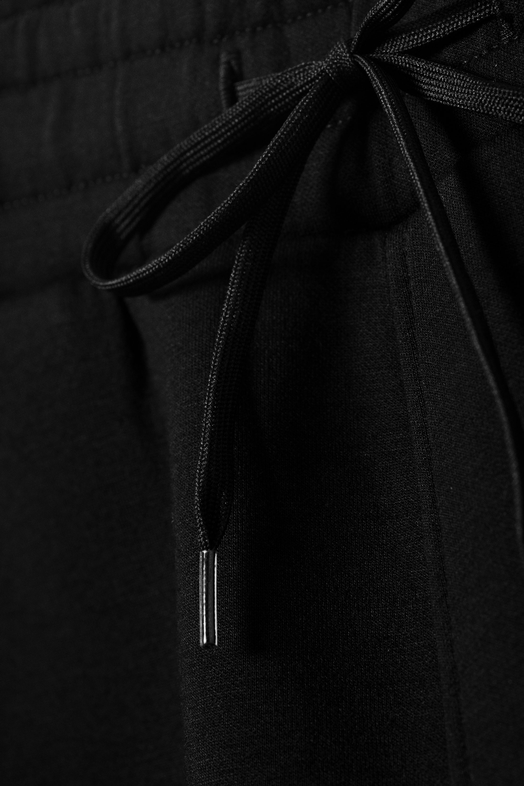 Svart - Tvättade Scuba-sweatpants - 4