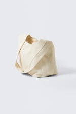 Helles Beige - Umhängetasche aus weichem Canvas - 1