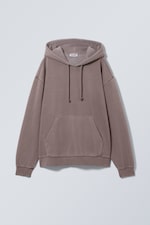 Verwaschenes dunkles Graubraun - Kapuzenpullover Standard Essence - 0