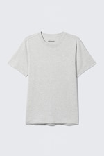 Grau meliert - Mittelschweres Standard-T-Shirt - 0