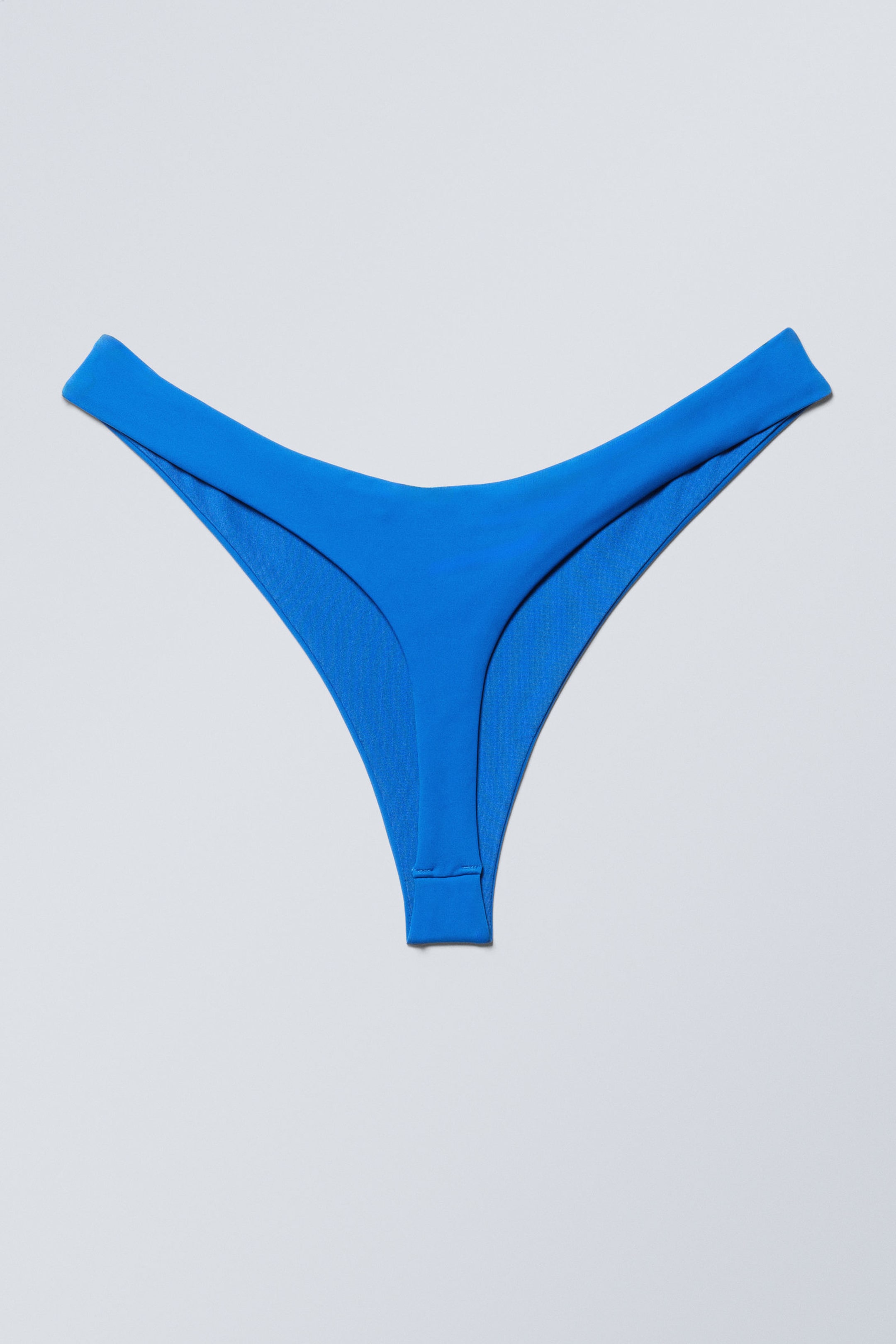 Helderblauw - Bikinibroekje met string - 4