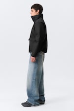 Black - RELAXED TRANSITION JACKET - 4