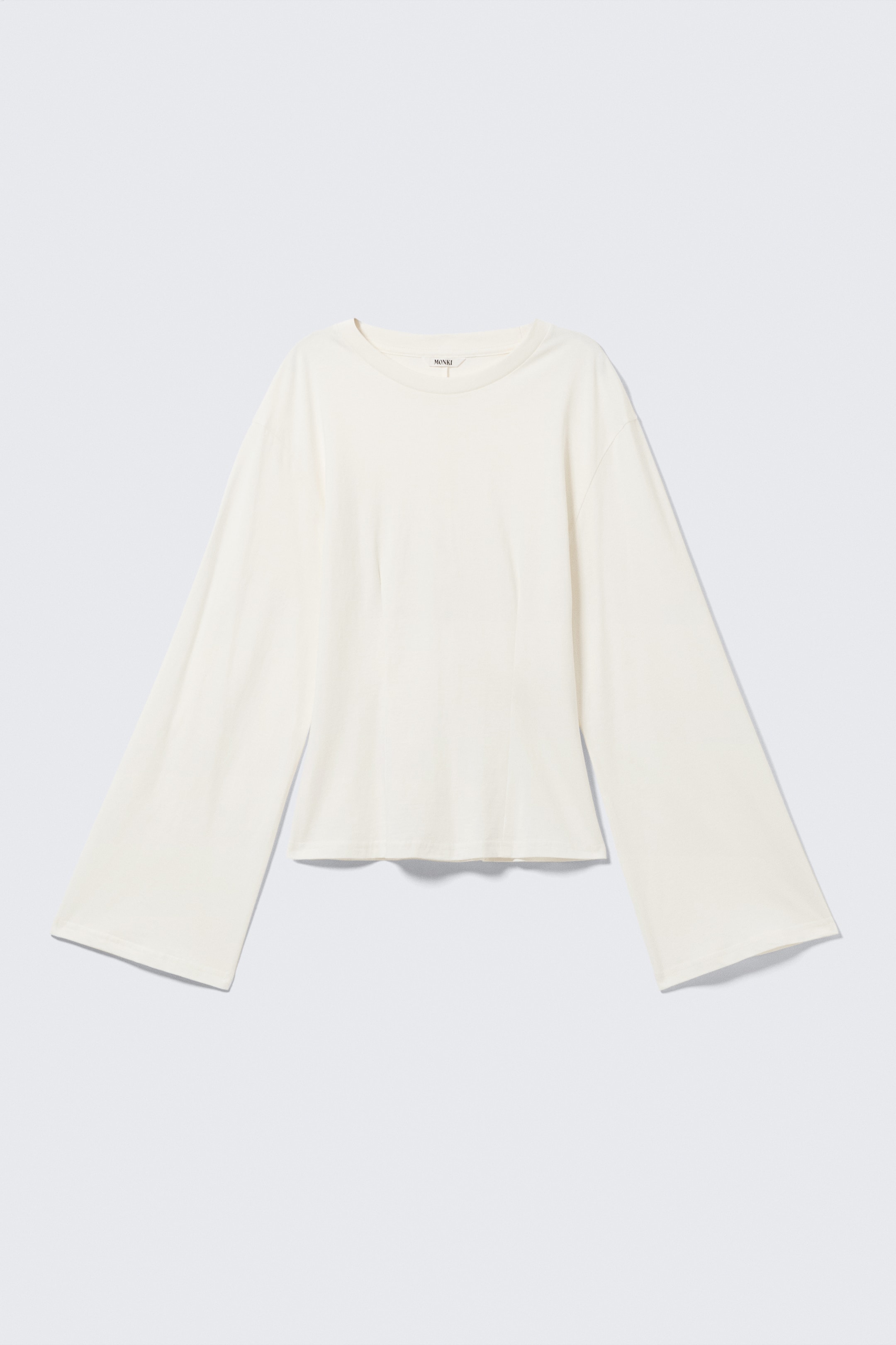 Grösseres Bild ansehen: Eng anliegendes Langarmtop - Staubiges Weiß - DAMEN | H&M CH 4