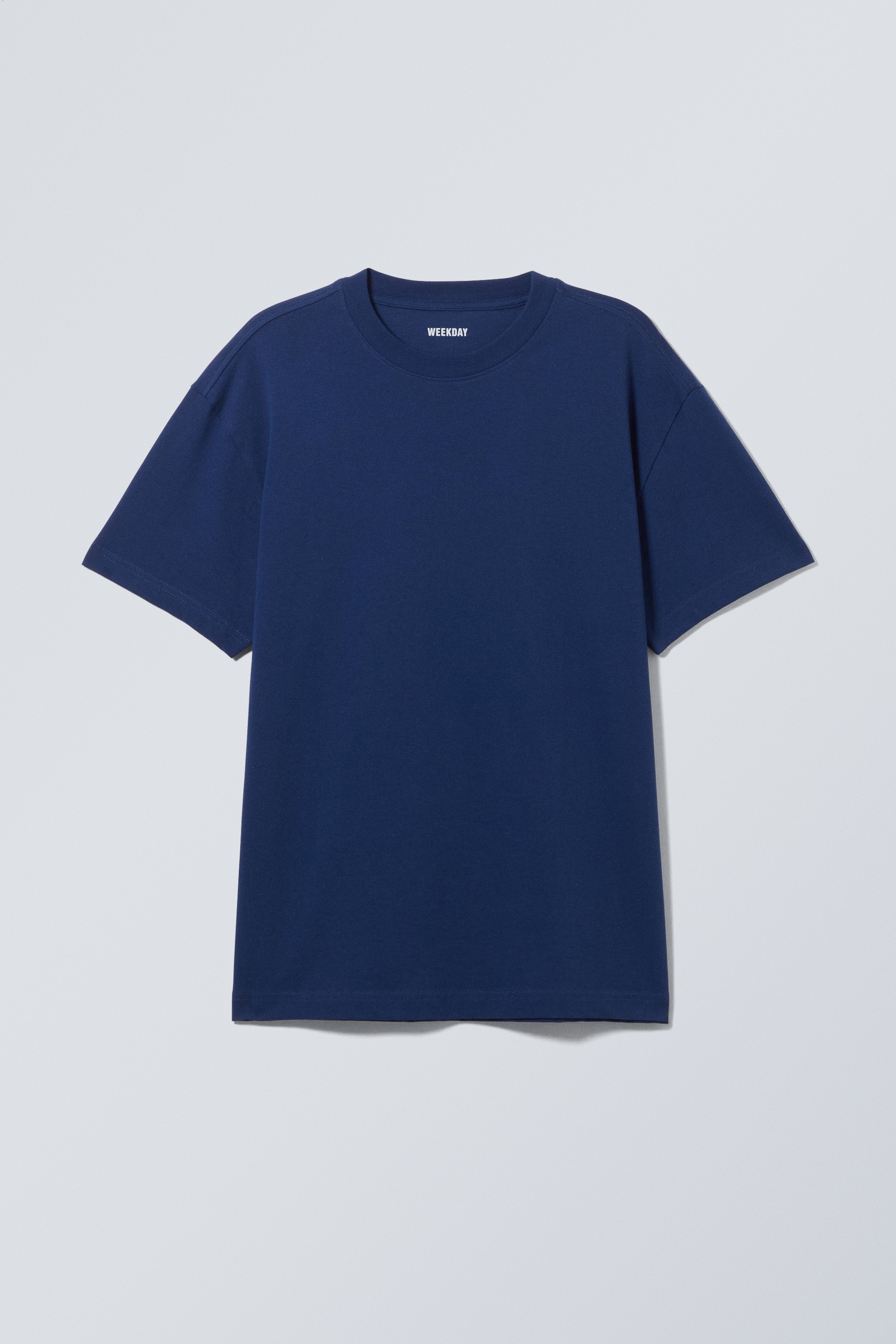 Προβολή μεγαλύτερης εικόνας: Oversized Heavyweight T-shirt - Dark Blue - Men | H&M GR 1
