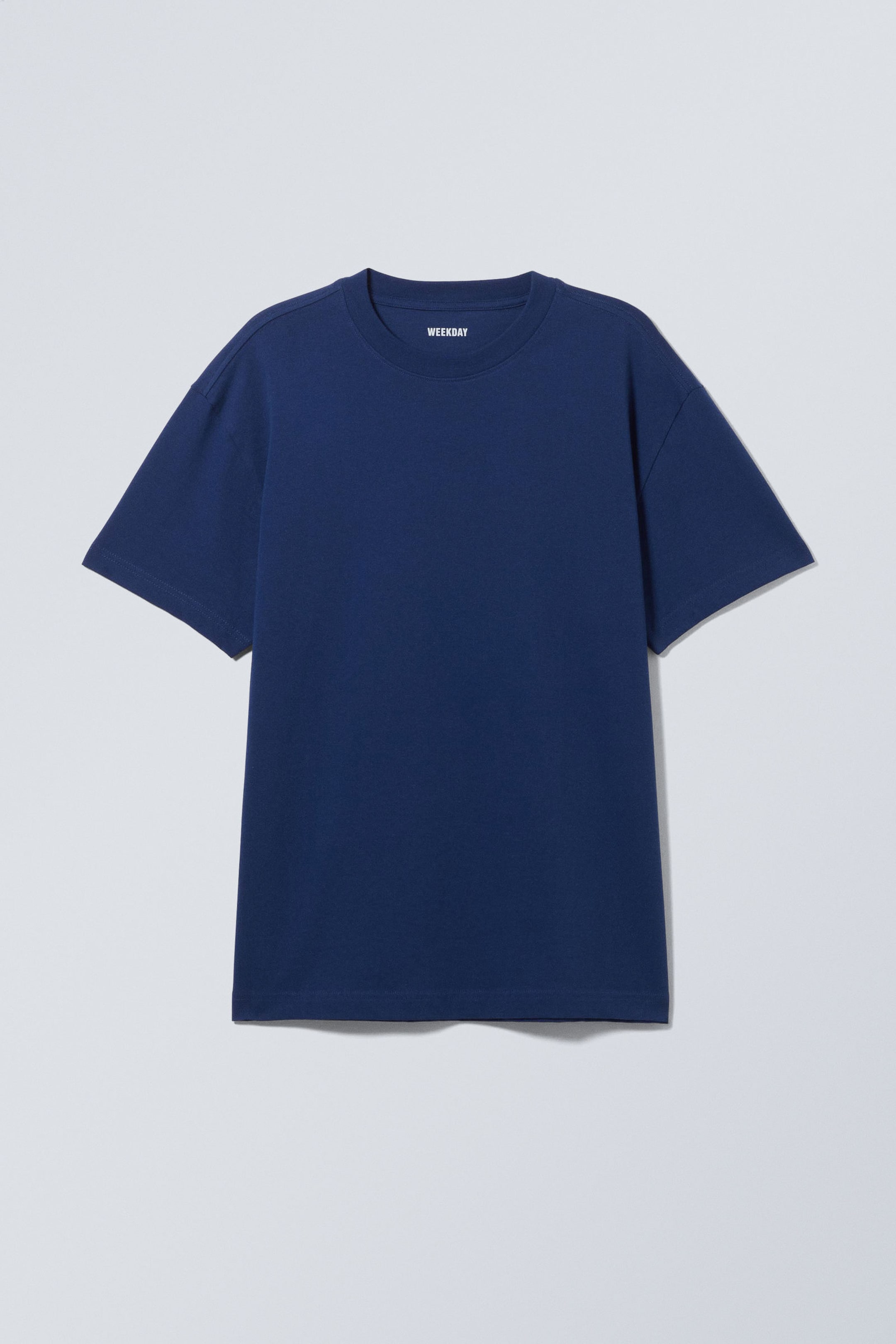 Dark Blue - Oversized Heavyweight T-shirt - 1