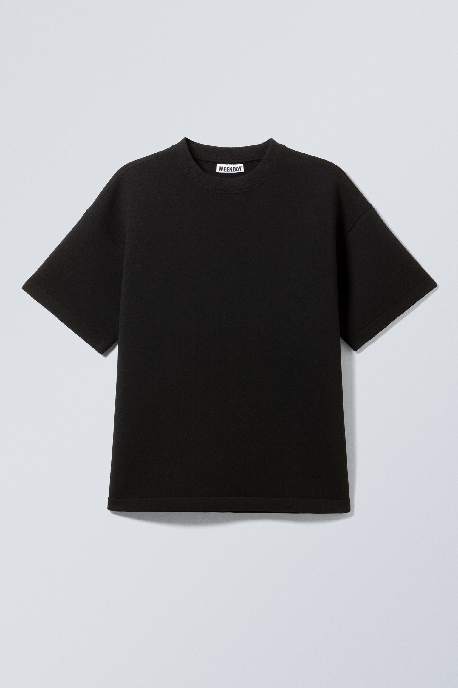 T-shirt Great boxy in scuba - Nero