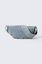 Blue - Small Denim Crossbody Bag - 0
