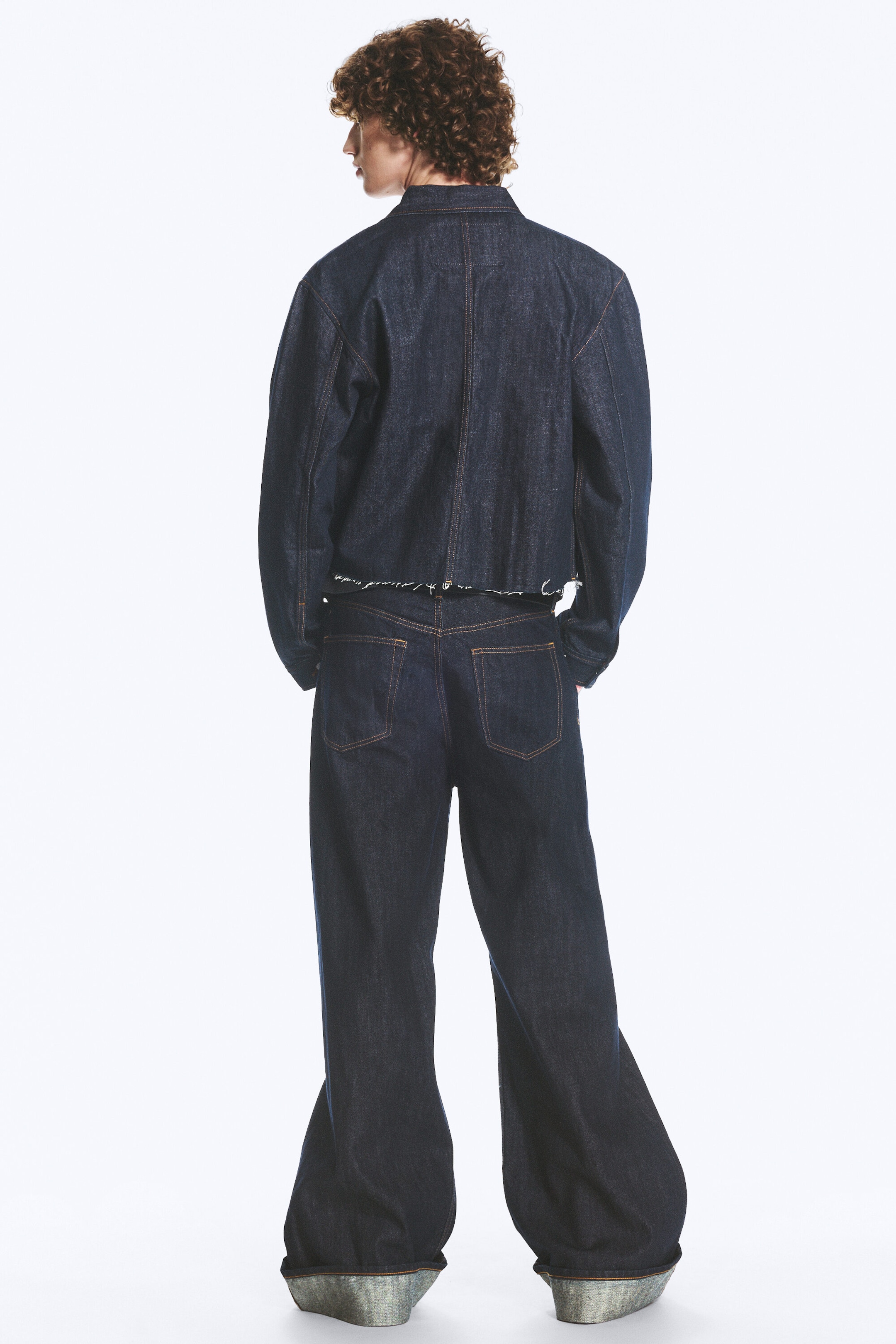 Blue Rinse – mørkeblå - SOLAR BRETTBAR JEANS MED REGULAR/LOOSE/WIDE PASSFORM, UNISEX - 4