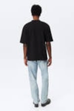 Black - Relaxed Fit Short-Sleeved Cotton T-shirt - 3