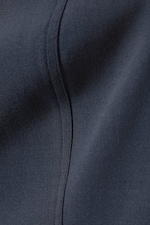 Dunkelblau - Asymmetrisches, figurbetontes One-Shoulder-Top - 1