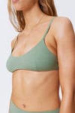 Light Green - Strappy Bikini Top - 5
