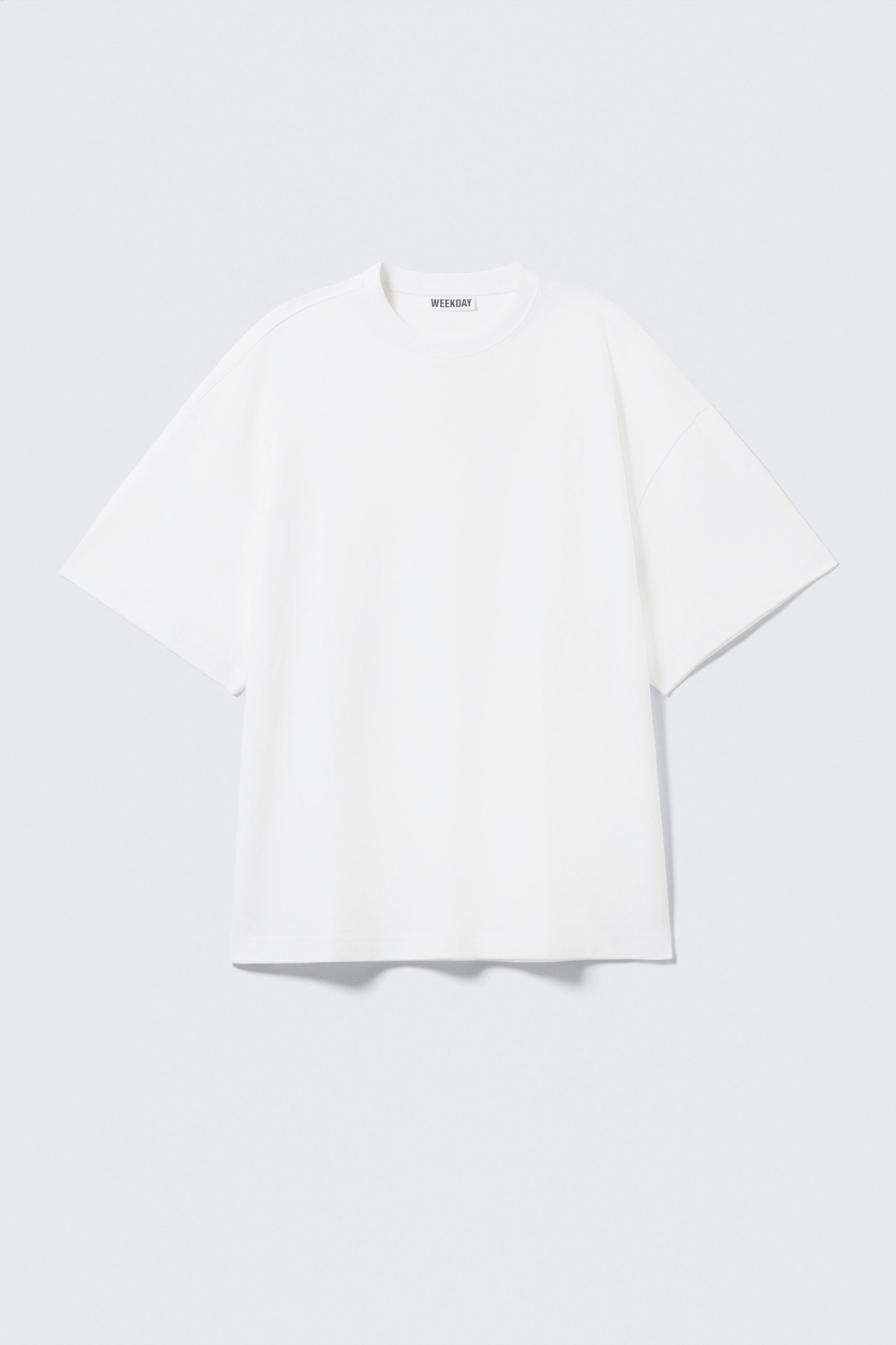White - Oversized Short-Sleeved Cotton T-shirt - 1