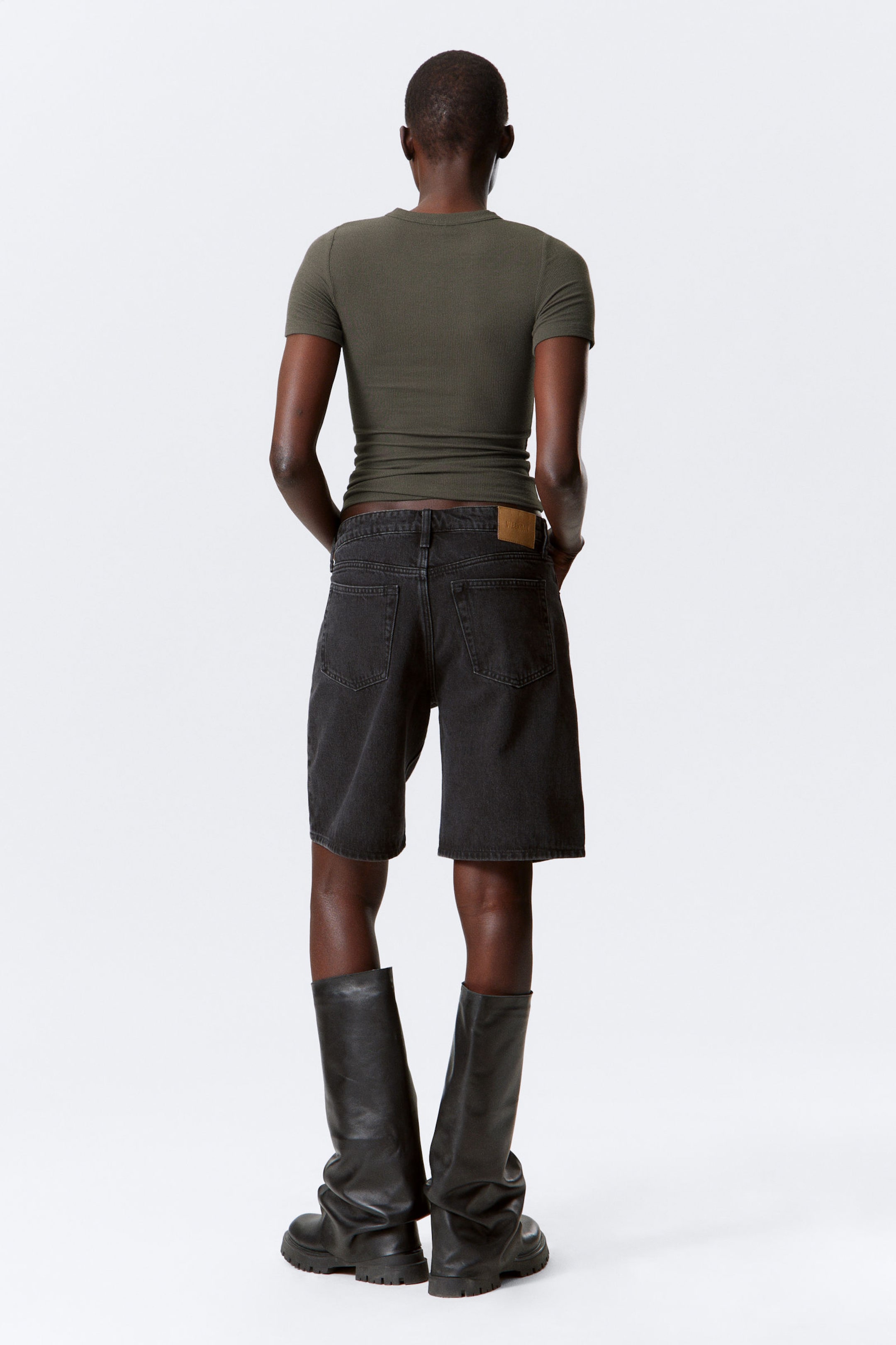 Tuned Black - Monterey Low Rise Denim Shorts - 2