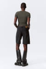 Tuned Black - Monterey Low Rise Denim Shorts - 2